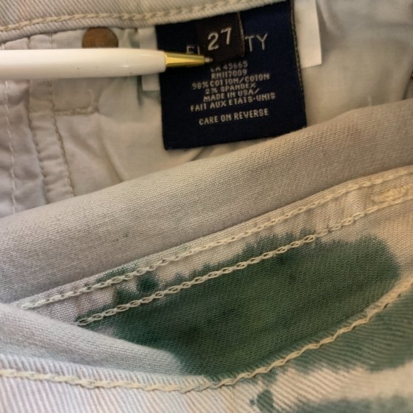 Fidelity Low Rise Grey Denim Shorts/Tie Dye Denim Shirts/Grey Green Tie Dye - Picture 6 of 6